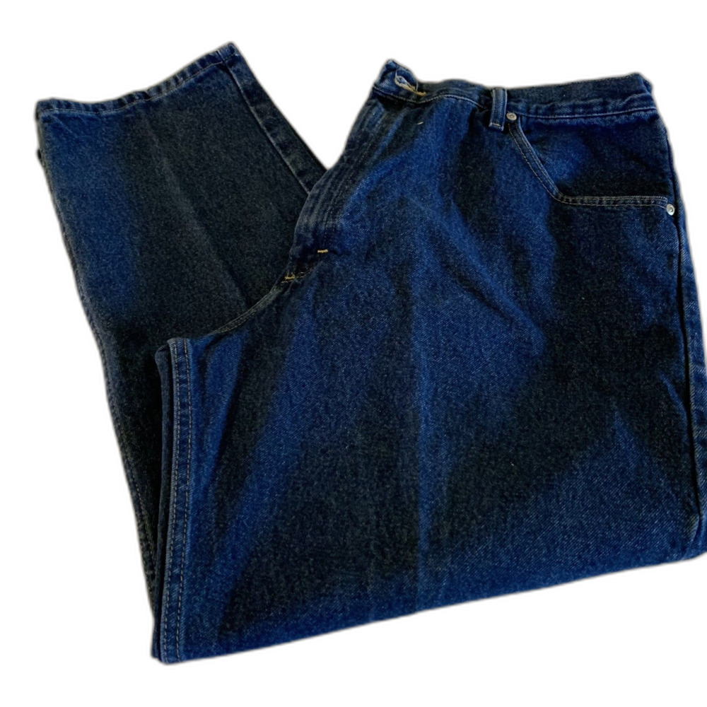 42x30 Mens Work Wrangler Relaxed Fit Jeans Straight Leg 100% Cotton